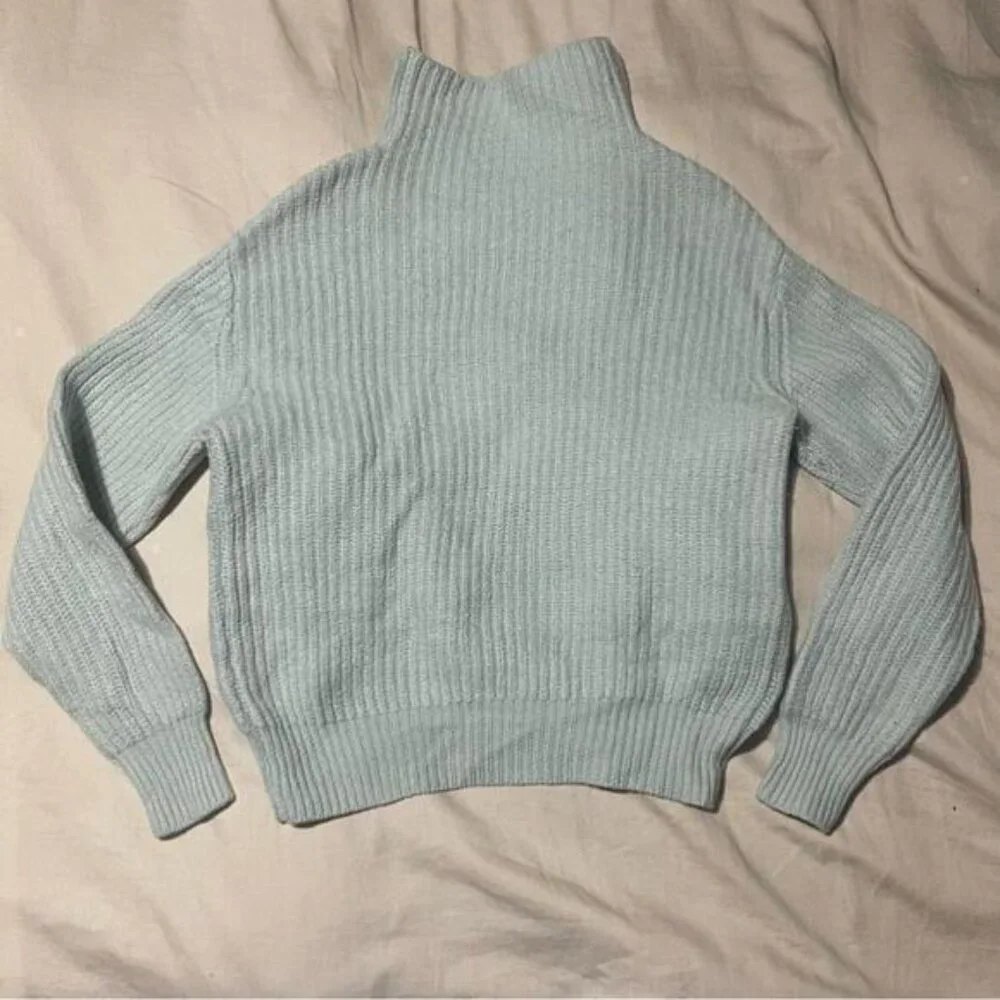 Aritzia Wilfred Montpellier Relaxed Merino Wool Knit Turtleneck Size XXS - Picture 3 of 8